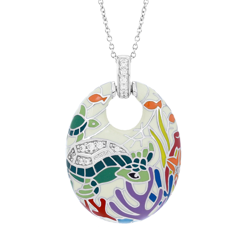 Sea Turtle Ivory Pendant