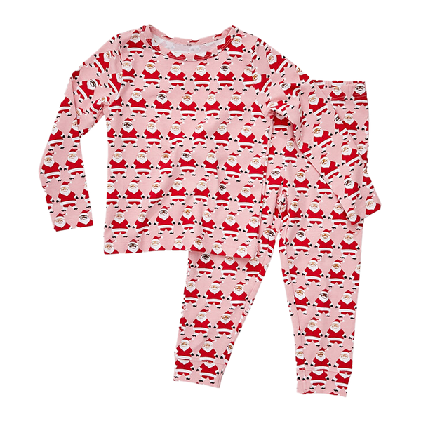 Kids Organic PJ Set- Santas