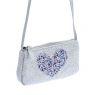 Glitter Purse with Heart Applique