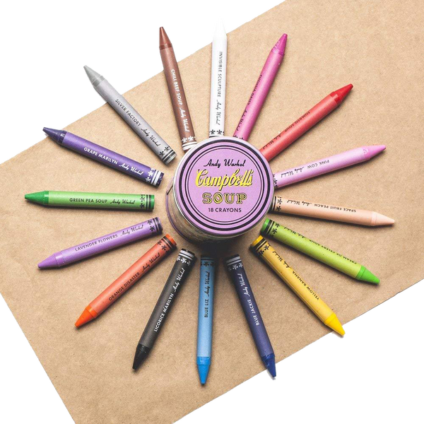 Andy Warhol - Set of Crayons - Campbell's Soup Cans