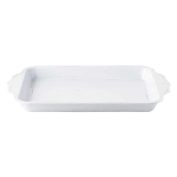Berry & Thread Melamine Whitewash 24" Handled Tray