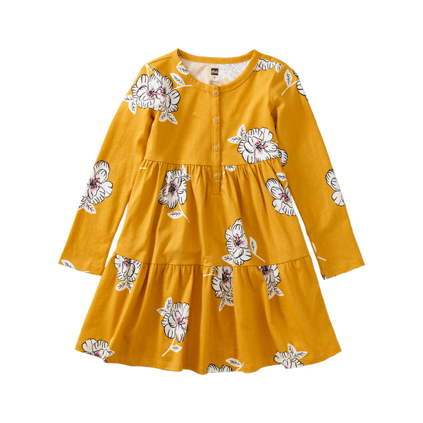Tiered Henley Dress