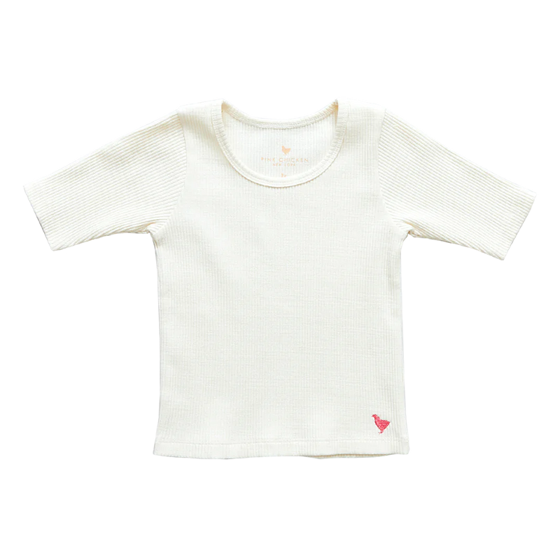 Girls Organic Rib Top