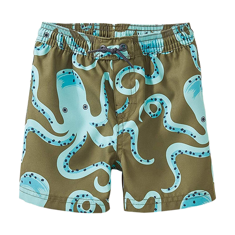 Patterned Baby Swim Trunks