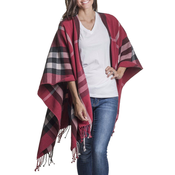 Plaid Travel Wrap