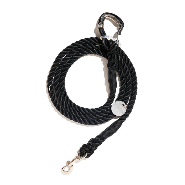 Black Rope Leash, Super Strong Carabiner