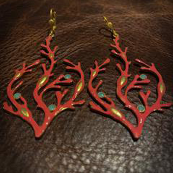 Coral Branch Earrings