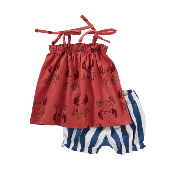 Tie-Shoulder Strap Baby Set