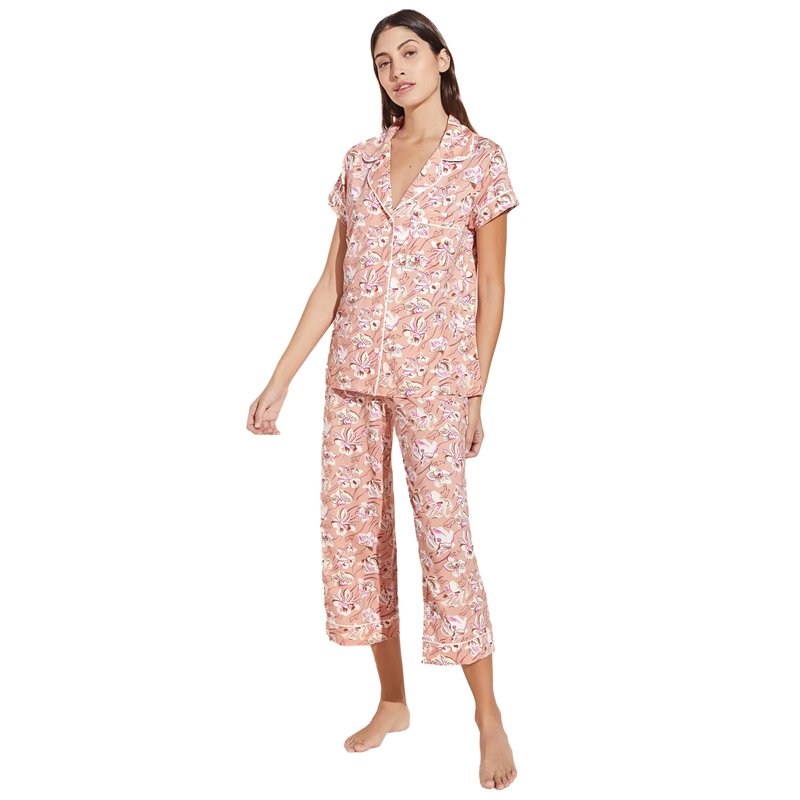 Gisele Short Sleeve Crop PJ Set