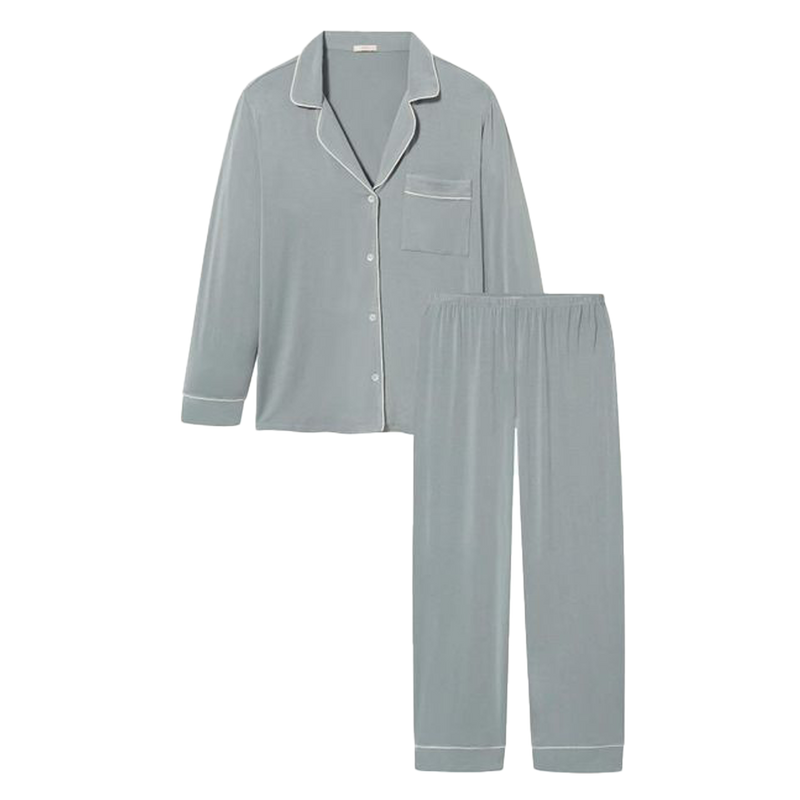 Gisele Long Pj Set- Willow Green