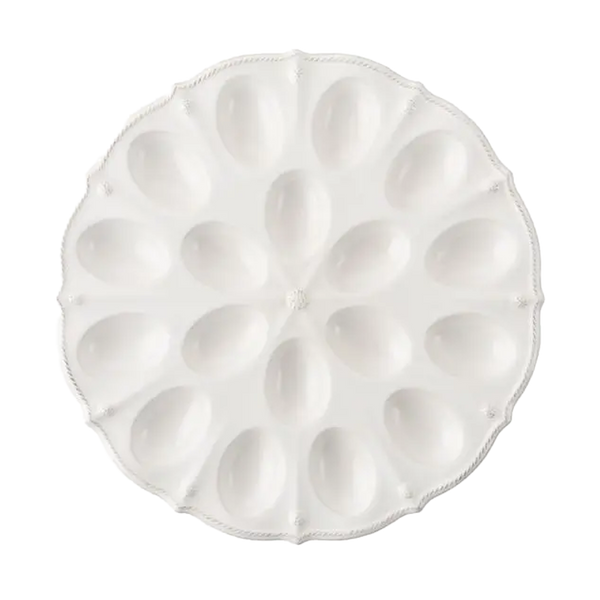 Berry & Thread Whitewash Deviled Egg Platter