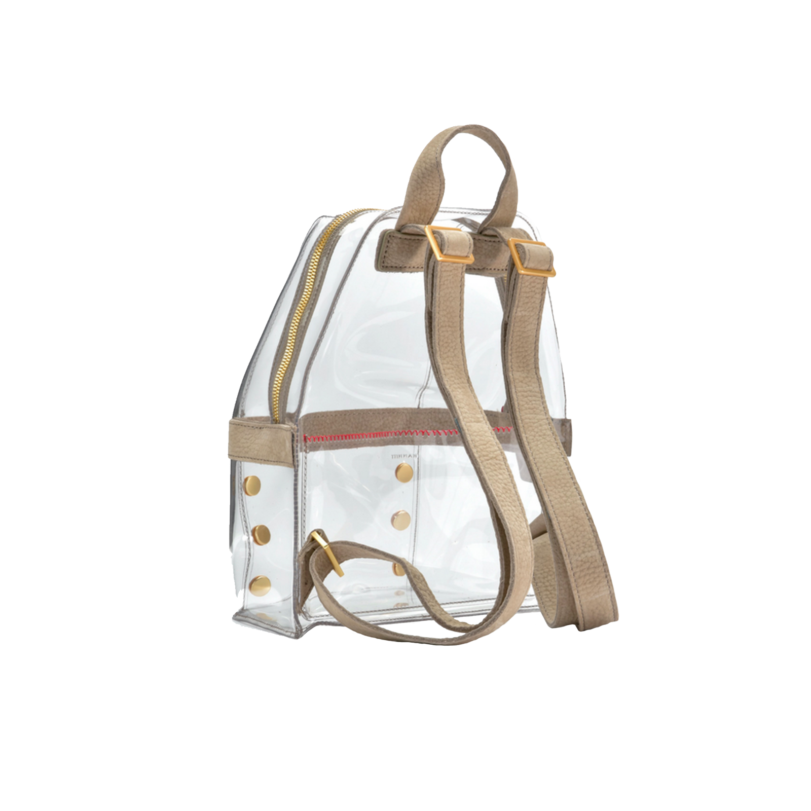 clear leather backpack Hunter Medium Clear
