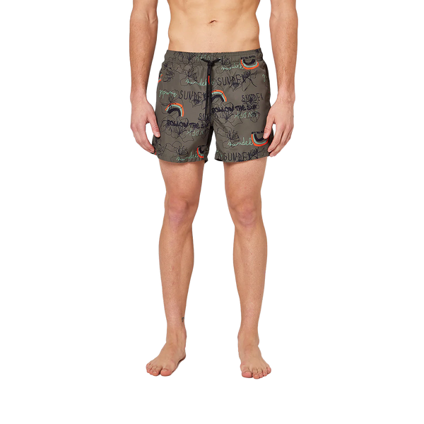 KIDOODLE PRINT Stretch Waist Swim Trunks