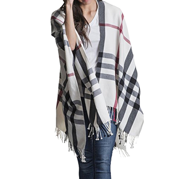 Plaid Travel Wrap
