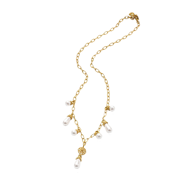 Capucine Pearl Drop Necklace