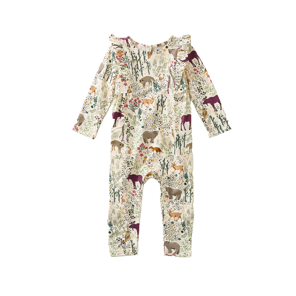 Ruffle Sleeve Baby Romper