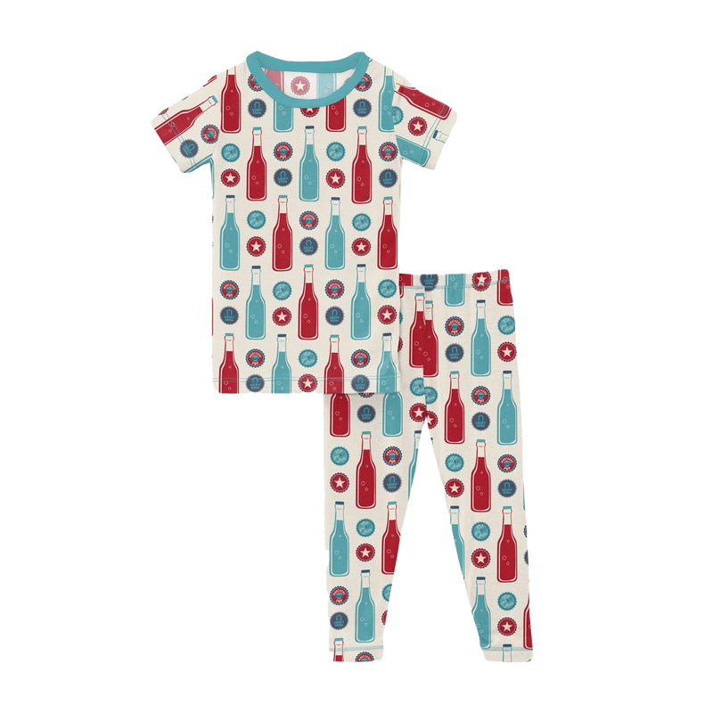 Print Short Sleeve Pajama Set