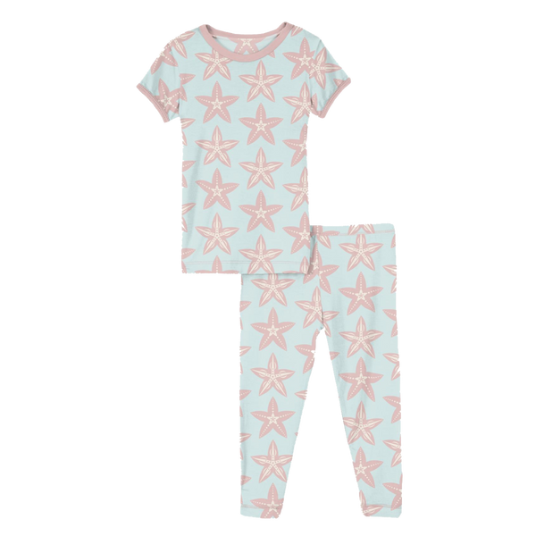 Print Short Sleeve Pajama Set
