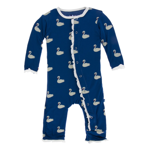 Ruffle Coverall with Snaps