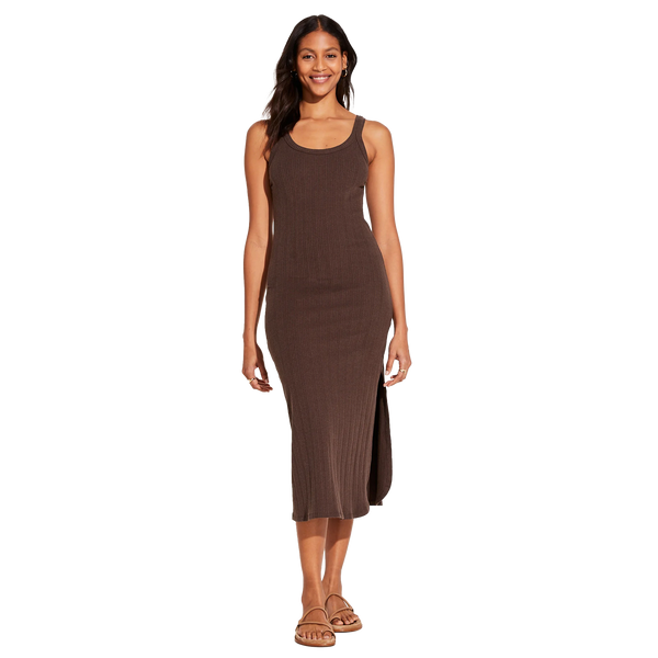 West Organic Rib Tank Dress – The Gold Parrot