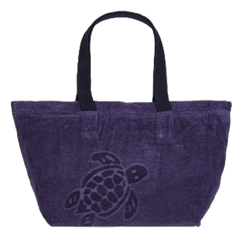 BIG TERRY CLOTH BEACH BAG JACQUARD SOLID