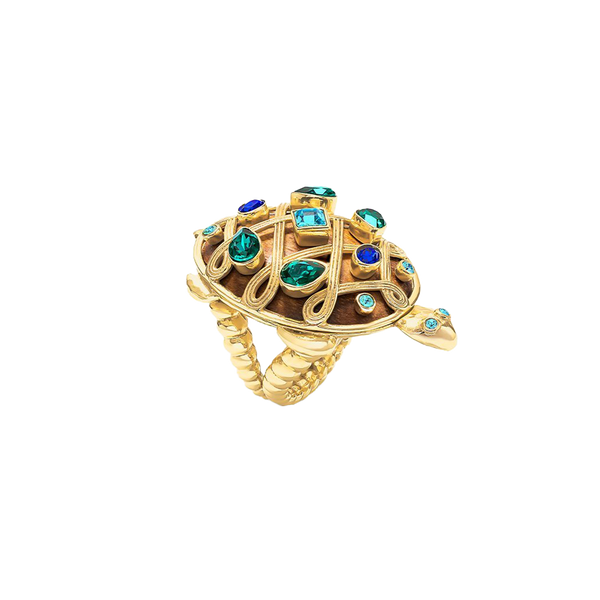 Turtle Jeweled Ring