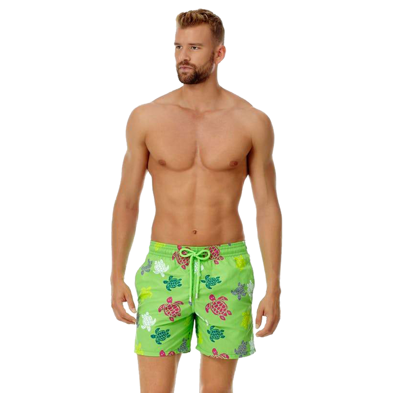 Turtle Print Swim Trunks