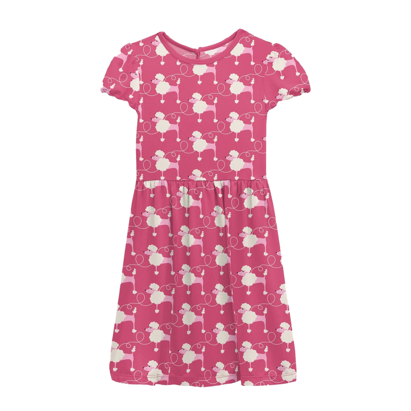 Print Flutter Sleeve Baby Twirl Dress